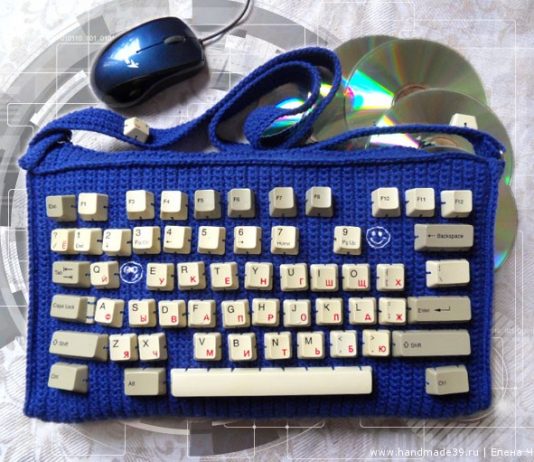 Вязаная сумка Клавиатура Вязаная сумка клавиатура, айсумка, iсумка