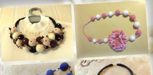 Валяные бусы на заказ