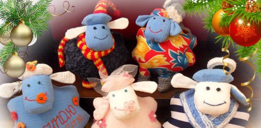 Шитые овечки к Новому году