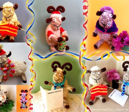 Вязаные овечки мастер-класс