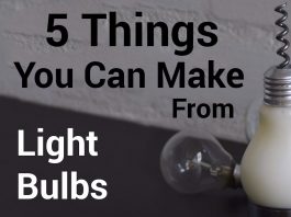Сделайте 5 стильных вещей из лампы накаливания!