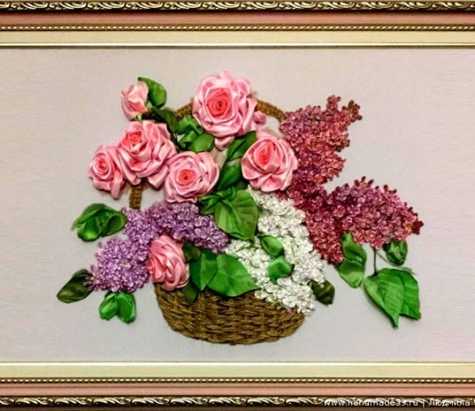 МК Как вышить корзинку швом «назад иголка» МК «Как вышить корзинку швом “назад иголка”»