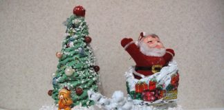 Плетение из газет: МК «Ёлочка и сани Деда Мороза»