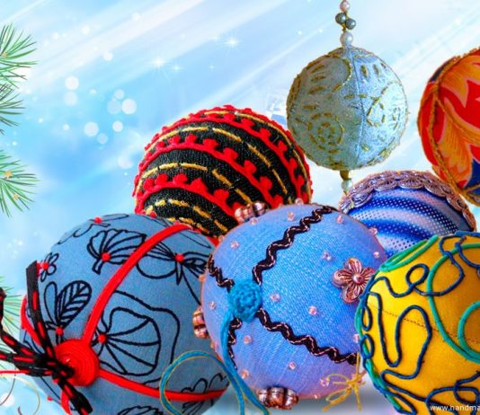 МК «Шитые новогодние шары»