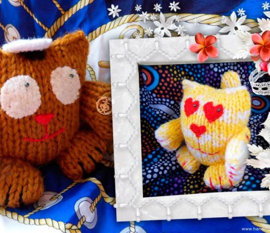 МК: Кот спицами «Проще простого»