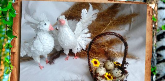 МК «Корзинка из бумажной лозы»