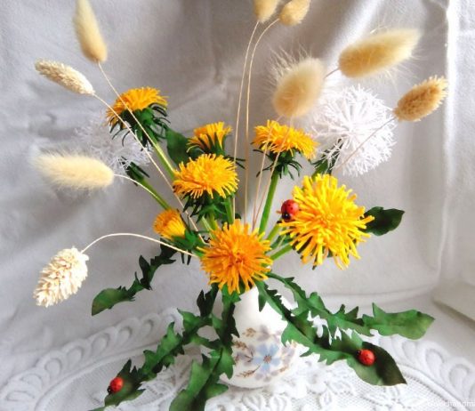 МК «Одуванчики из фоамирана и не только»