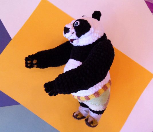 МК Вязаная Панда Кунг-фу