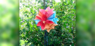 Как сделать цветок оригами - мастер-класс по созданию из бумаги цветка и декоративного шара с пошаговыми фото