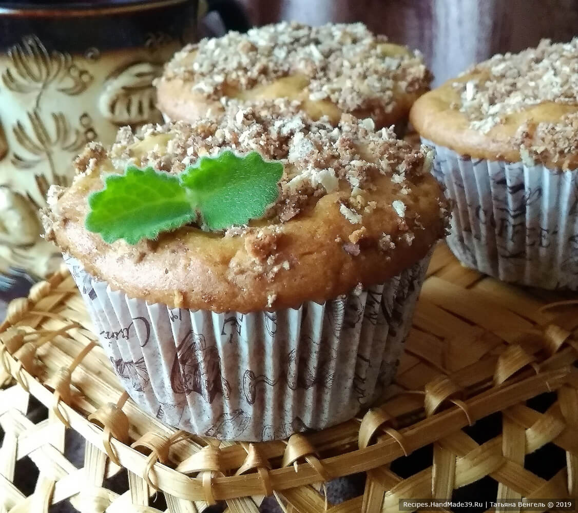 Кексы на кефире с яблоками – пошаговый кулинарный рецепт с фото