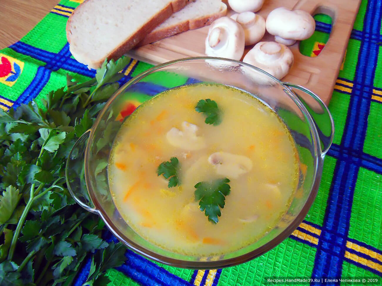 Сырный суп с шампиньонами – пошаговый кулинарный рецепт с фото