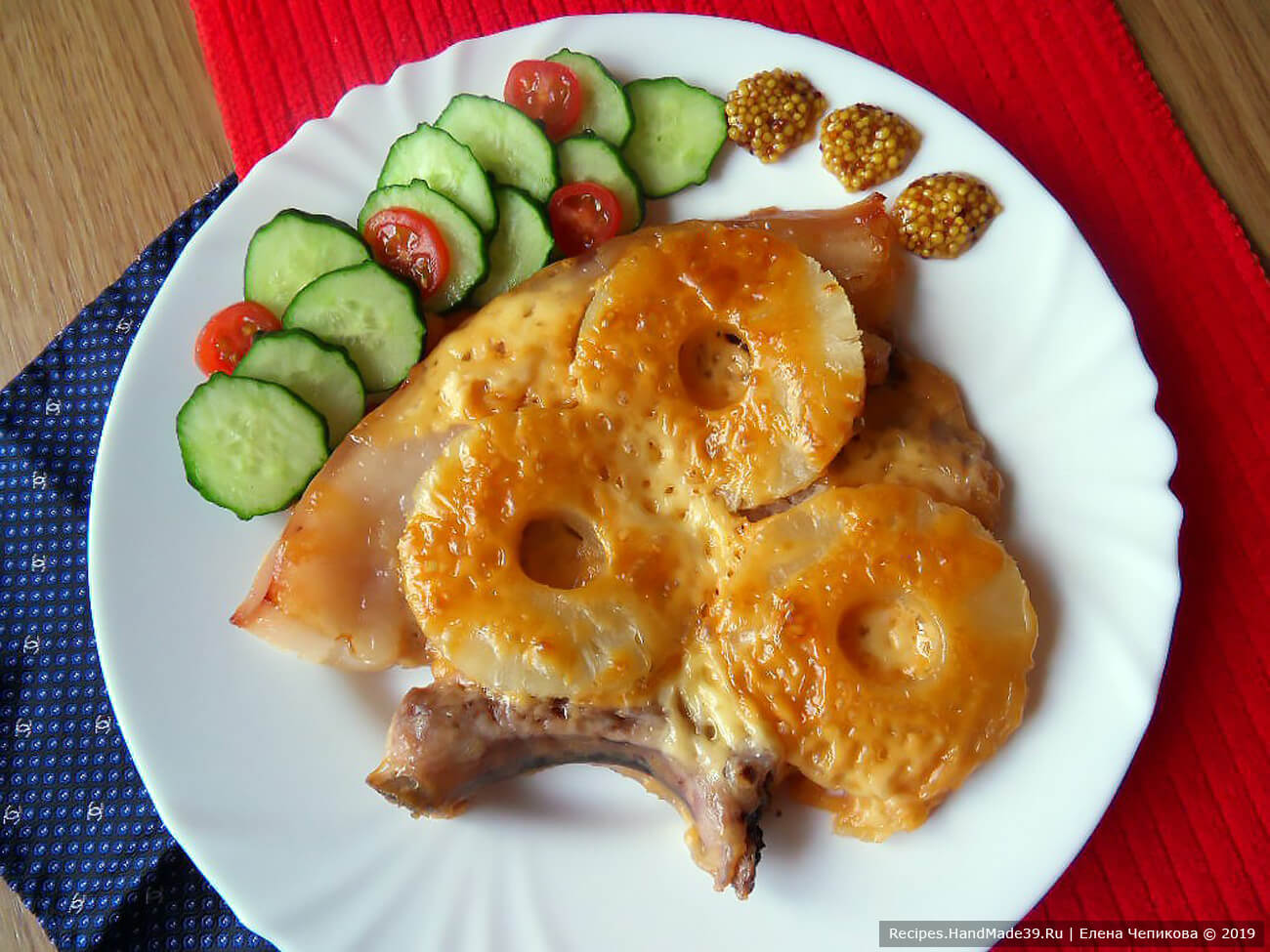 Свинина с ананасами и сыром в духовке – пошаговый кулинарный рецепт с фото