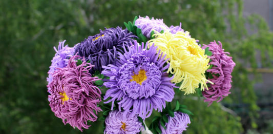 Как сделать цветы астры из фоамирана – мастер-класс