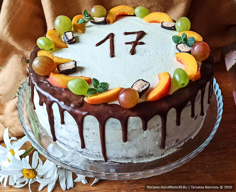 Бисквитный торт с конфи – пошаговый кулинарный рецепт с фото