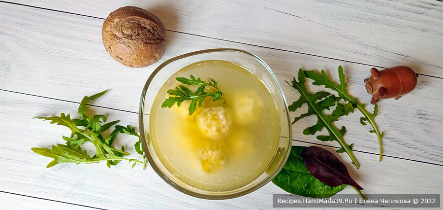 Суп с яичными клёцками – пошаговый кулинарный рецепт с фото