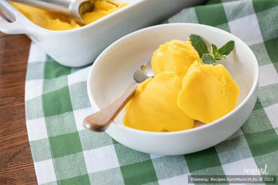 Как быстро и просто сделать манговый сорбет из 4 ингредиентов