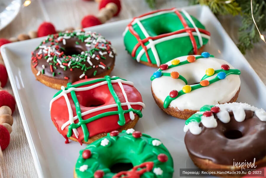 Рождественские пончики в духовке – пошаговый кулинарный рецепт с фото