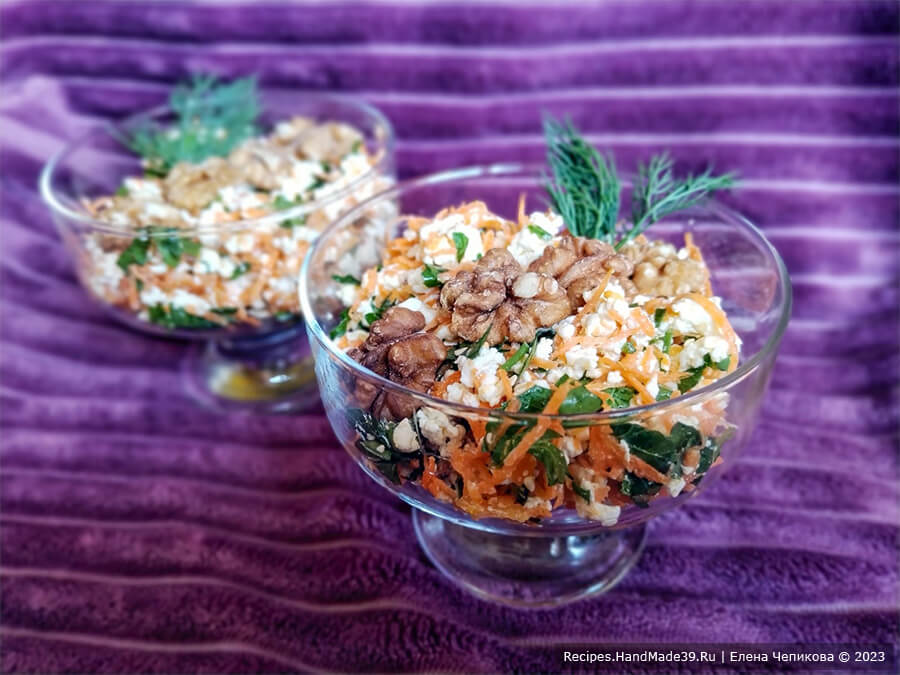 Салат с морковью и творогом – пошаговый кулинарный рецепт с фото