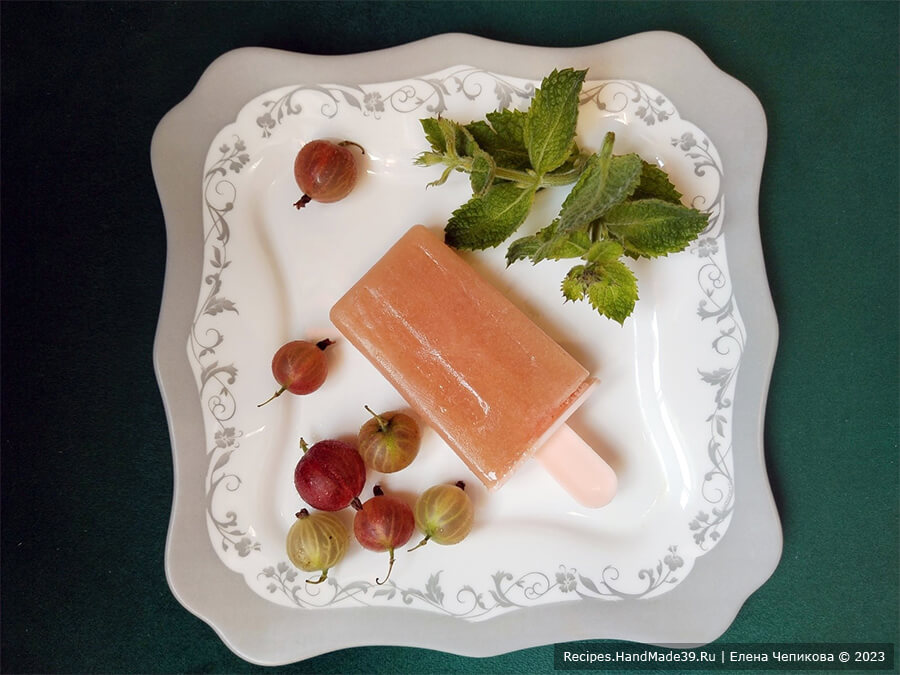 Крыжовниковый лёд – пошаговый кулинарный рецепт с фото