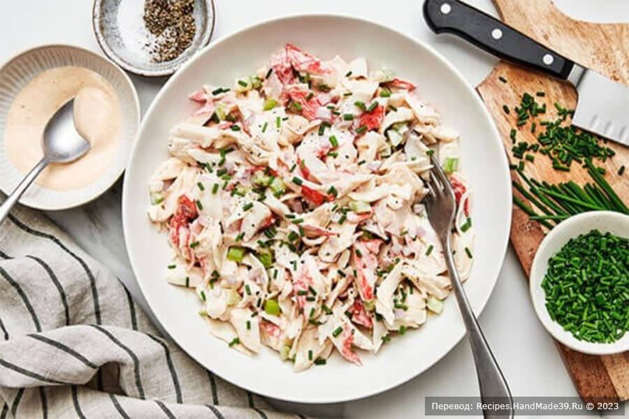 Крабовый салат – пошаговый кулинарный рецепт с фото