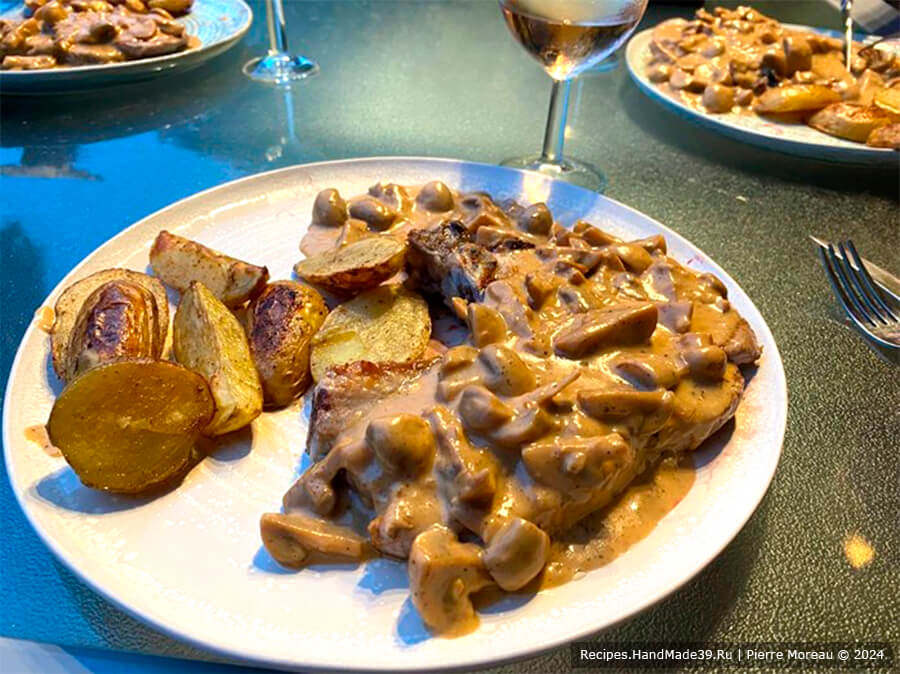 Сливочно-грибной соус – пошаговый кулинарный рецепт с фото